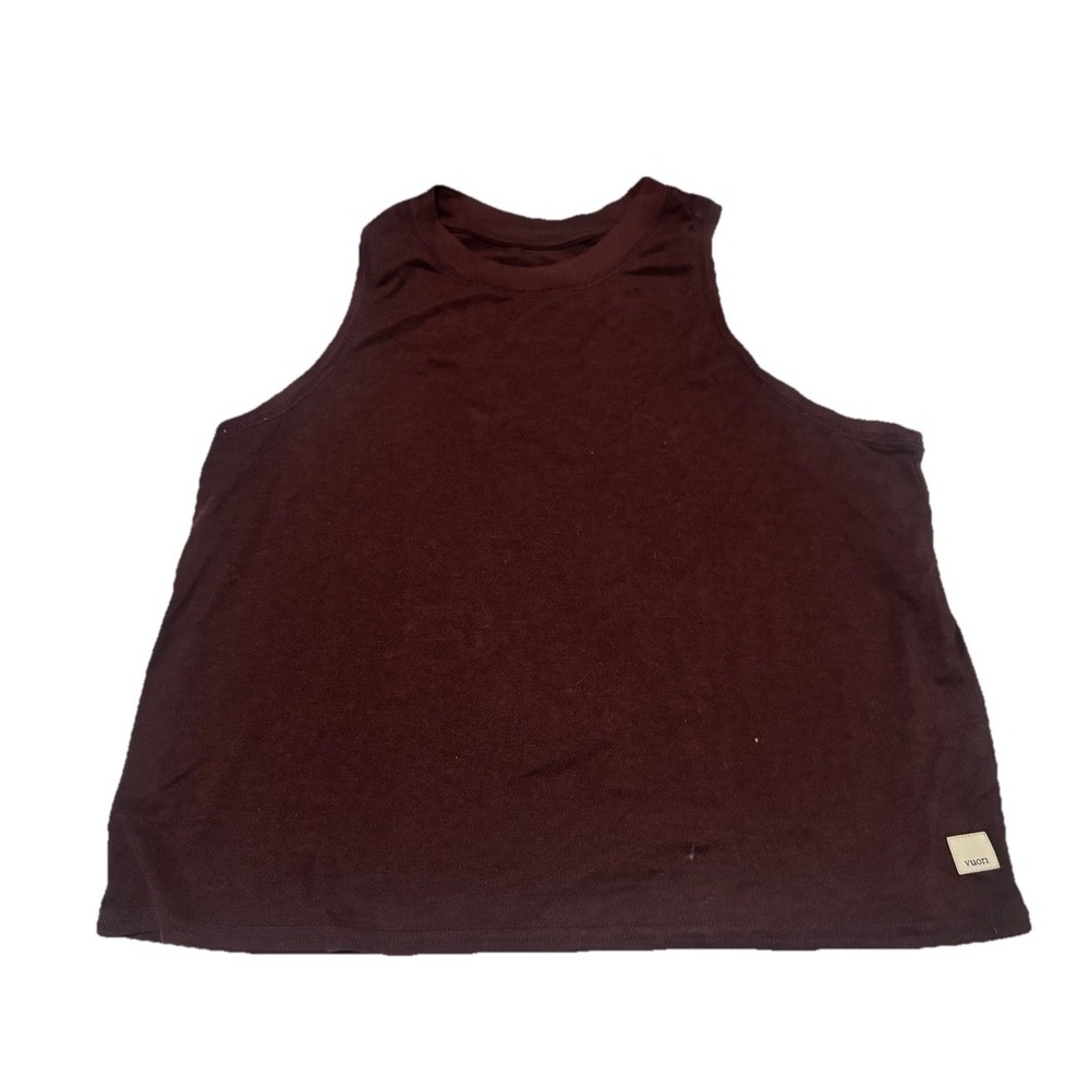 Vuori muscle  Tank Top Women's medium  Zinnia Muscle Maroon burgundy Shirt